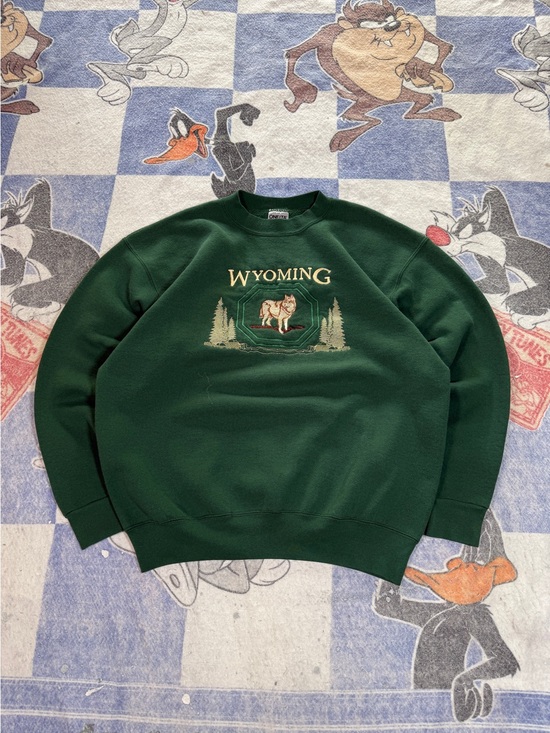 Oneita Other - Vintage Wyoming crewneck sweatshirt